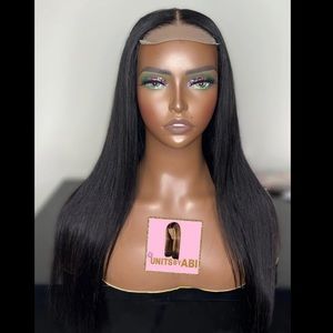 18inch straight closure wig